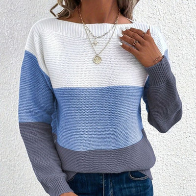 Audrey™ | Cozy Women's Sweater with Stripes