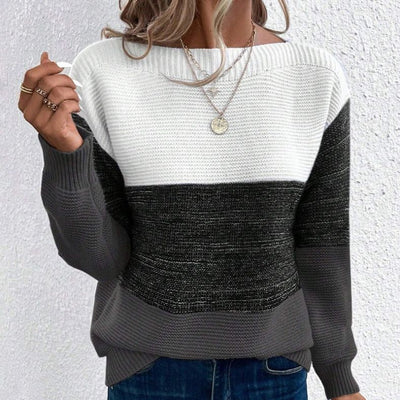 Audrey™ | Cozy Women's Sweater with Stripes