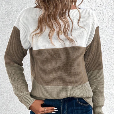 Audrey™ | Cozy Women's Sweater with Stripes