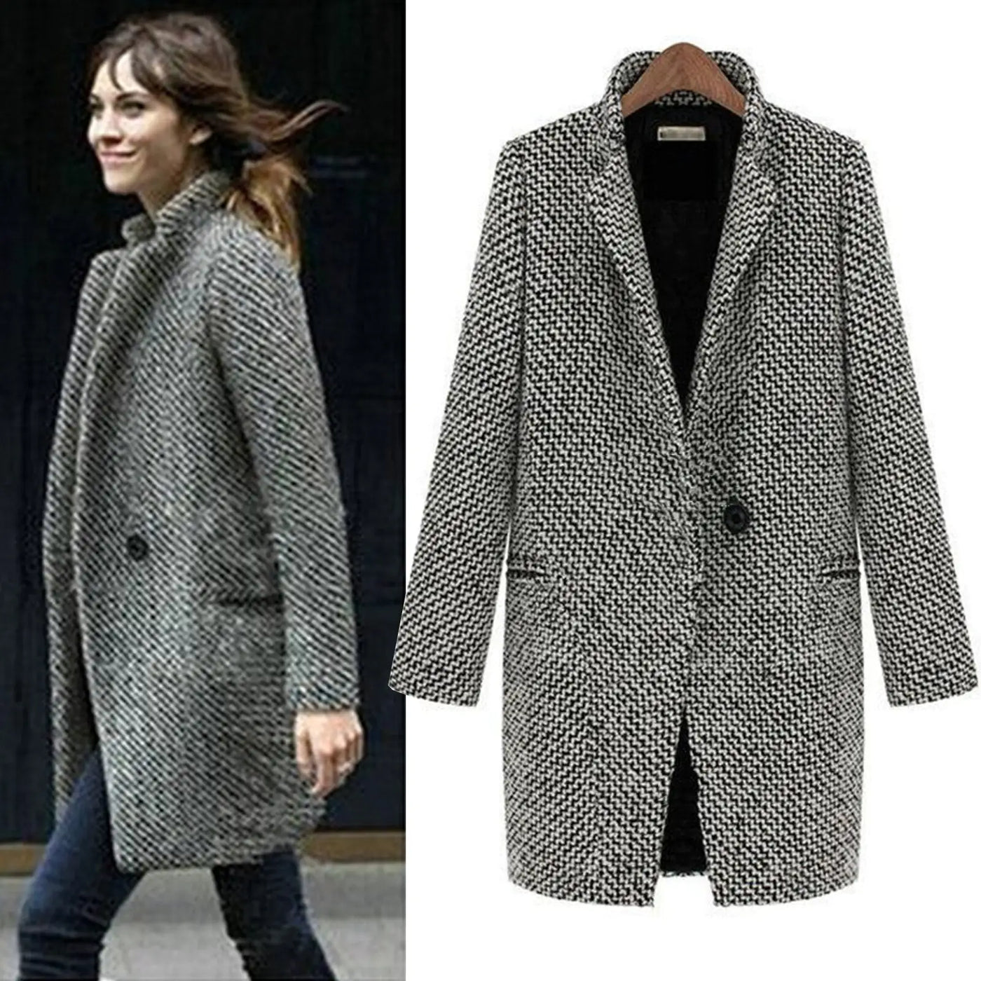 Rianne - Long Wool Coat