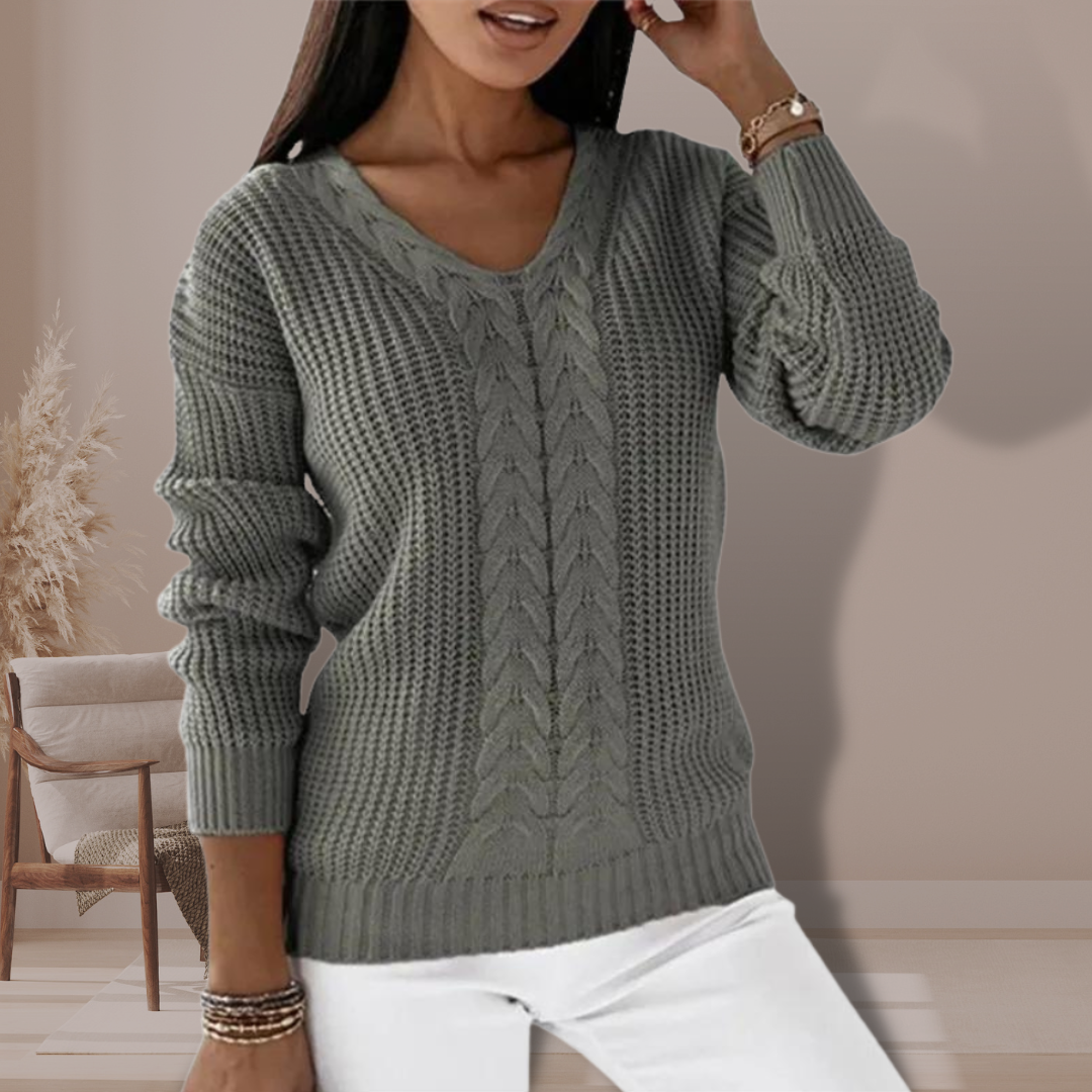 Juliette™ | Stylish Women's Knitted Sweater with Texture