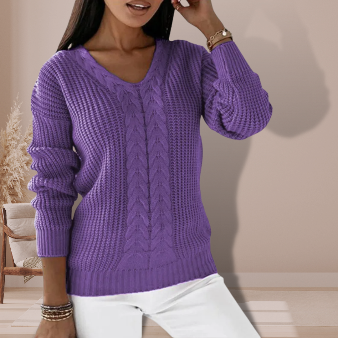 Juliette™ | Stylish Women's Knitted Sweater with Texture