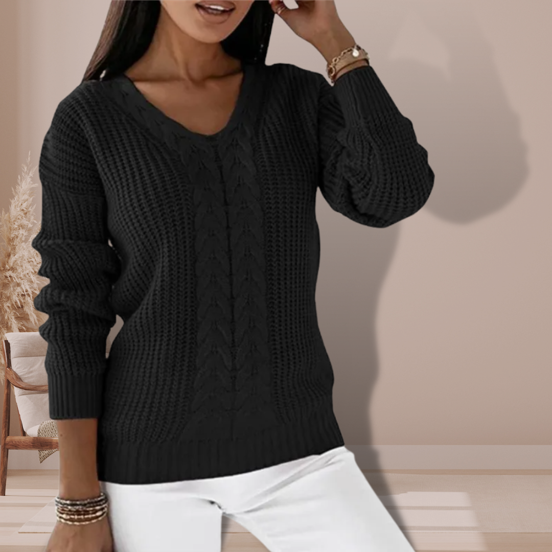 Juliette™ | Stylish Women's Knitted Sweater with Texture