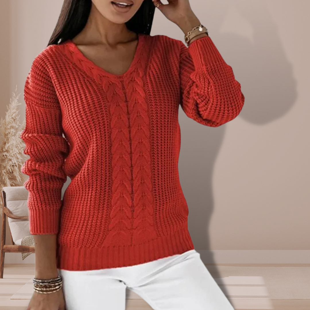 Juliette™ | Stylish Women's Knitted Sweater with Texture