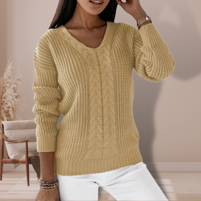 Juliette™ | Stylish Women's Knitted Sweater with Texture