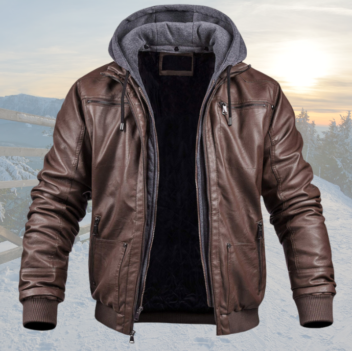 Finn™ | Leather Winter Jacket